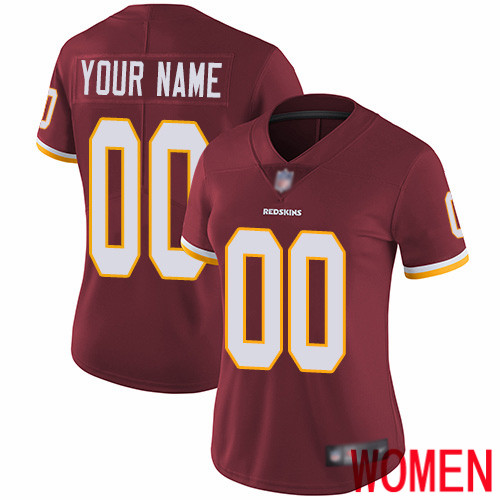 Limited Burgundy Red Women Home Jersey NFL Customized Football Washington Redskins Vapor Untouchable->customized nfl jersey->Custom Jersey